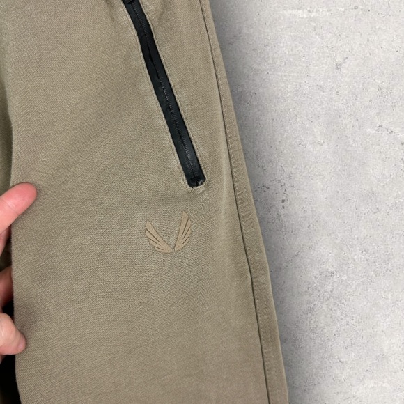 ASRV Aesthetic Revolution Pants Tan Size Medium Ribbed Ankle Zip Stretch Rib Men - Picture 11 of 16